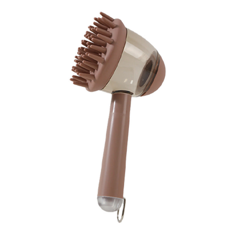 Brosse de bain 3 en 1 pour chiens et chats, brosse de massage, peigne  et outil moussant, brosse de beauté anti-frisottis, produits pour animaux de compagnie