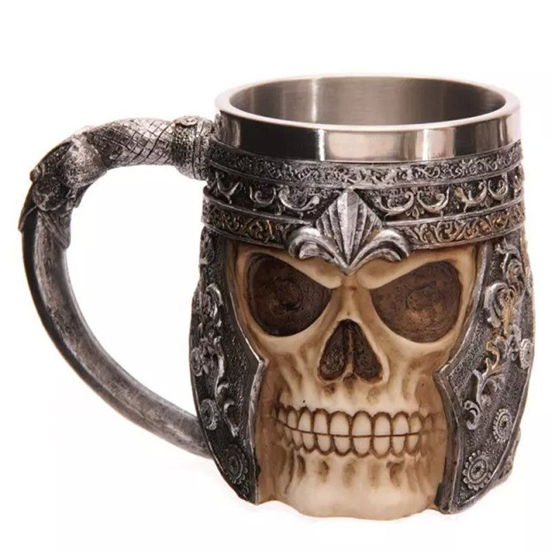 Tasse 400 ml motif tête de mort 3D