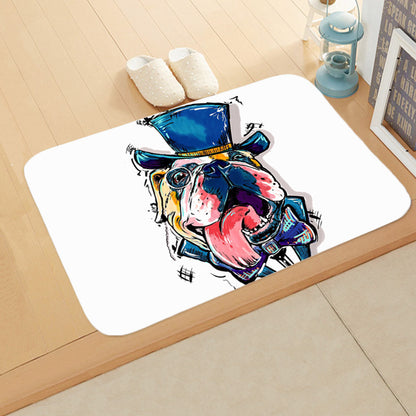 Tapis de sol à impression numérique pour salle de bain, cuisine, toilettes, absorbant et antidérapant