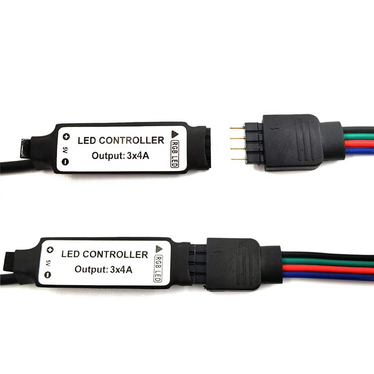 LED5050 Tableau noir époxy RVB avec mini télécommande 24 touches IP65, décoration d'arrière-plan TV, ensemble de bandes lumineuses douces