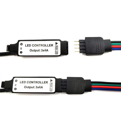 LED5050 Tableau noir époxy RVB avec mini télécommande 24 touches IP65, décoration d'arrière-plan TV, ensemble de bandes lumineuses douces