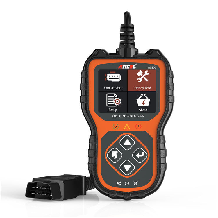 Scanner Ancel As200 OBD2, outil de diagnostic automobile, équipement de test moteur, version internationale multilingue