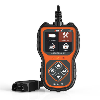 Scanner Ancel As200 OBD2, outil de diagnostic automobile, équipement de test moteur, version internationale multilingue