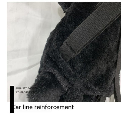 Sac à dos mignon, jouet en peluche amusant, oreiller de poupée