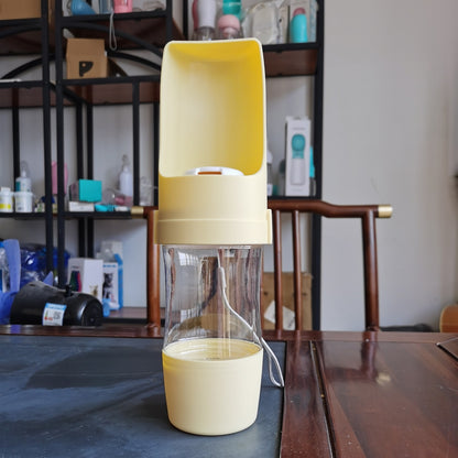 Bouteille d'eau de voyage 2 en 1 pour chien, distributeur d'eau pour animaux de compagnie