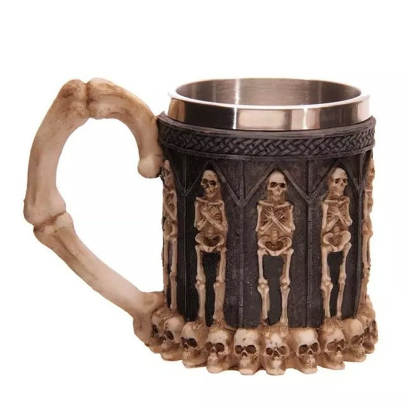 Tasse 400 ml motif tête de mort 3D