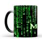Tasse à café en céramique thermosensible à changement de couleur The Matrix