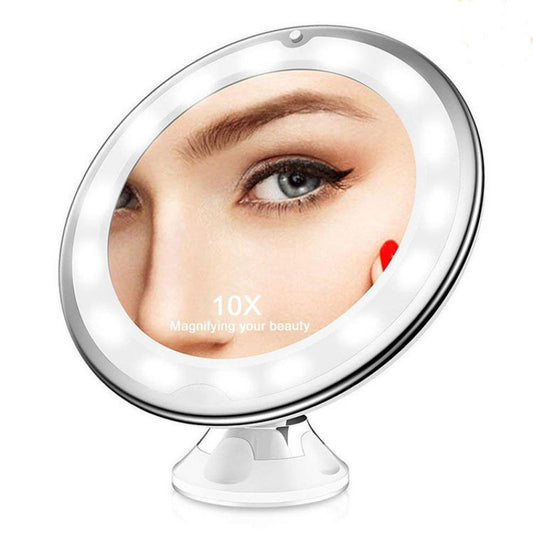 Miroir de maquillage à LED avec éclairage supplémentaire