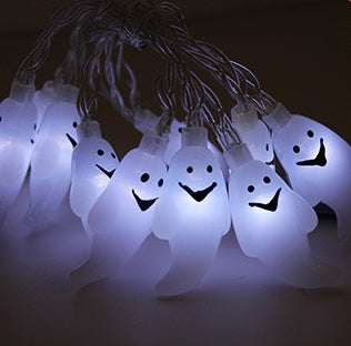 Guirlande lumineuse LED citrouille pour décoration d'Halloween