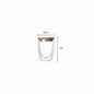 Gobelet double couche en verre borosilicate à haute teneur en verre avec couvercle