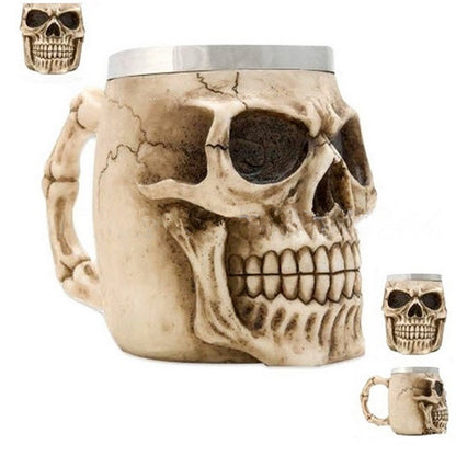 Tasse 400 ml motif tête de mort 3D