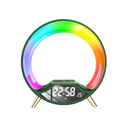 O Light Haut-parleur Bluetooth multifonction 3 en 1 avec chargement sans fil et veilleuse