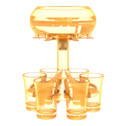 Distributeur de 6 verres à shot, distributeur de vin, de whisky, de bière, accessoire de bar, distributeur de verres pour jeux de société