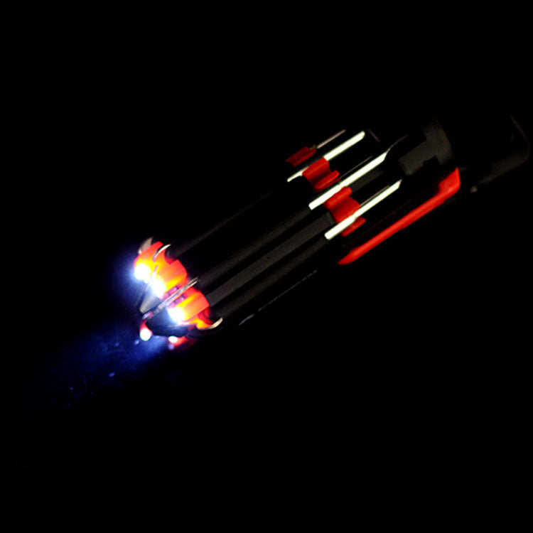 Tournevis 8 en 1 avec lampe torche LED, outils d'extérieur multifonctionnels portables