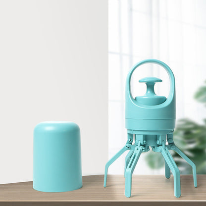 Ramasse-crottes portable et léger avec distributeur de sacs intégré, pelle à huit griffes pour ramassage des crottes de chien, produits pour animaux de compagnie