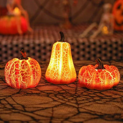 Nouvelle lanterne citrouille d'Halloween, simulation de citrouille, lampe bougie LED en résine, citrouille lumineuse