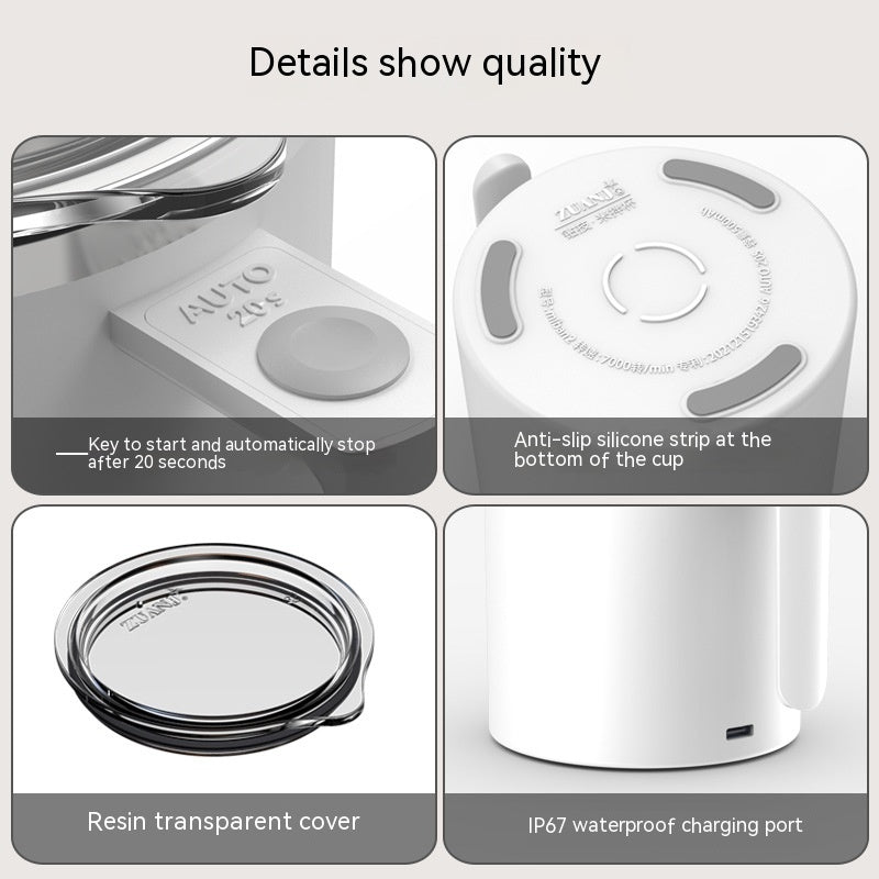Tasse à café magnétique intelligente et portable, rechargeable et rotative