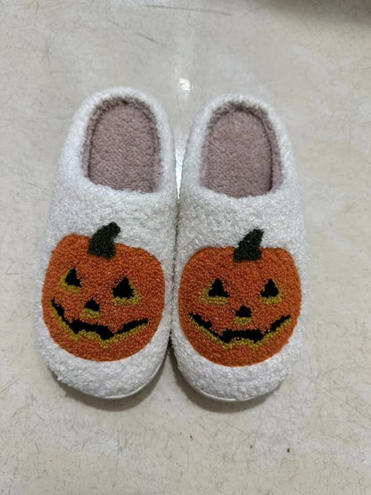 Chausson pour femmes à motif citrouille d'Halloween