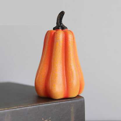 Nouvelle lanterne citrouille d'Halloween, simulation de citrouille, lampe bougie LED en résine, citrouille lumineuse