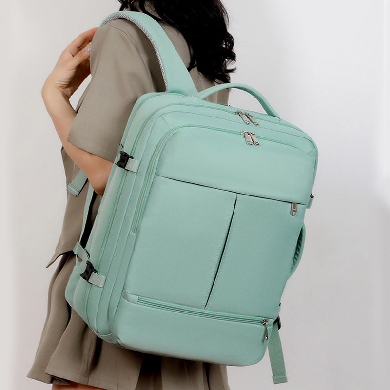 Sac à dos grande capacité pour femmes et hommes, plusieurs poches et fermetures éclair