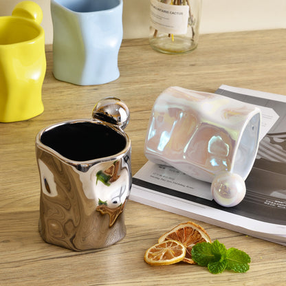 Nouvelle tasse à café irrégulière en céramique