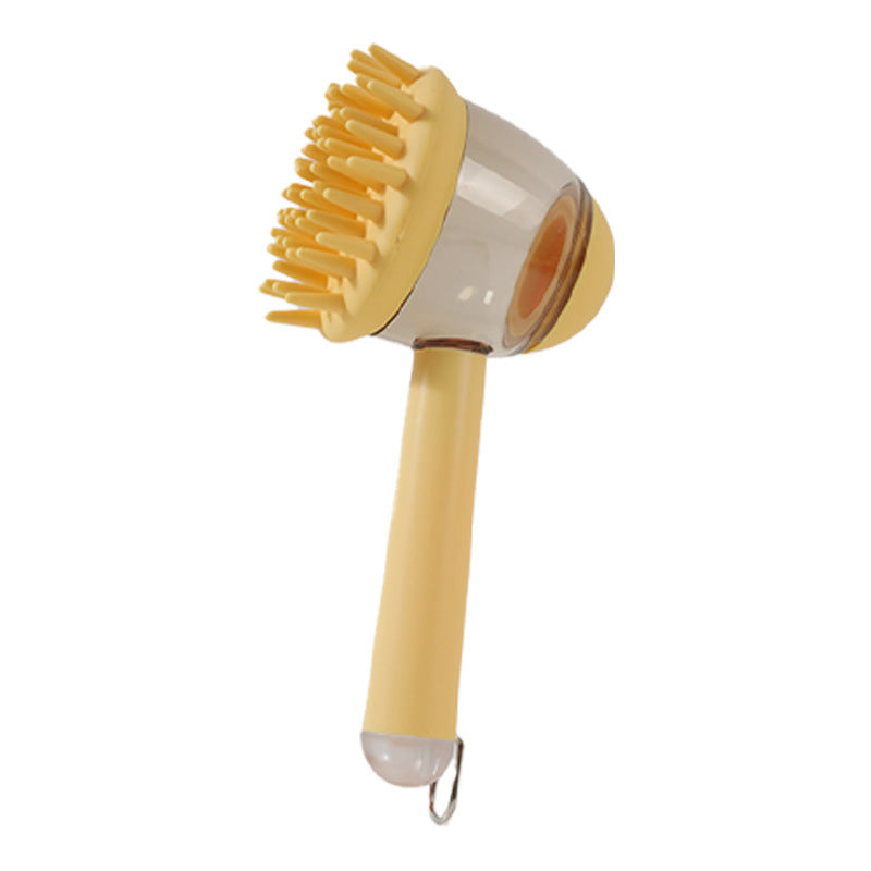 Brosse de bain 3 en 1 pour chiens et chats, brosse de massage, peigne  et outil moussant, brosse de beauté anti-frisottis, produits pour animaux de compagnie