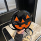 Petit sac rond citrouille d'Halloween pour femmes