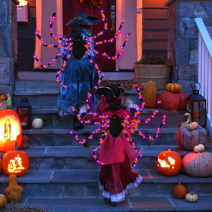 Sac à dos araignée d'Halloween, neuf modes LED