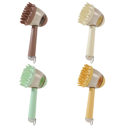 Brosse de bain 3 en 1 pour chiens et chats, brosse de massage, peigne  et outil moussant, brosse de beauté anti-frisottis, produits pour animaux de compagnie