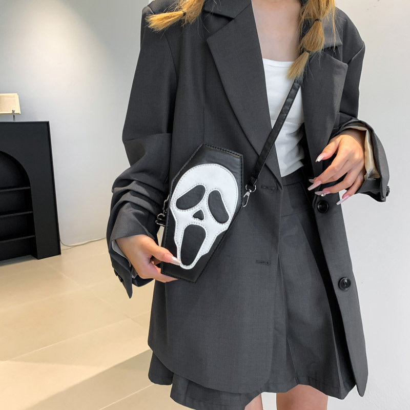 Sac bandoulière en forme de cercueil pour Halloween